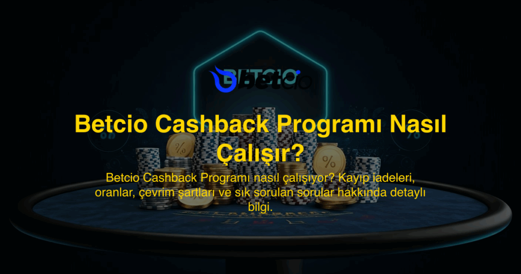 Betcio Cashback Programı Nasıl Çalışır?